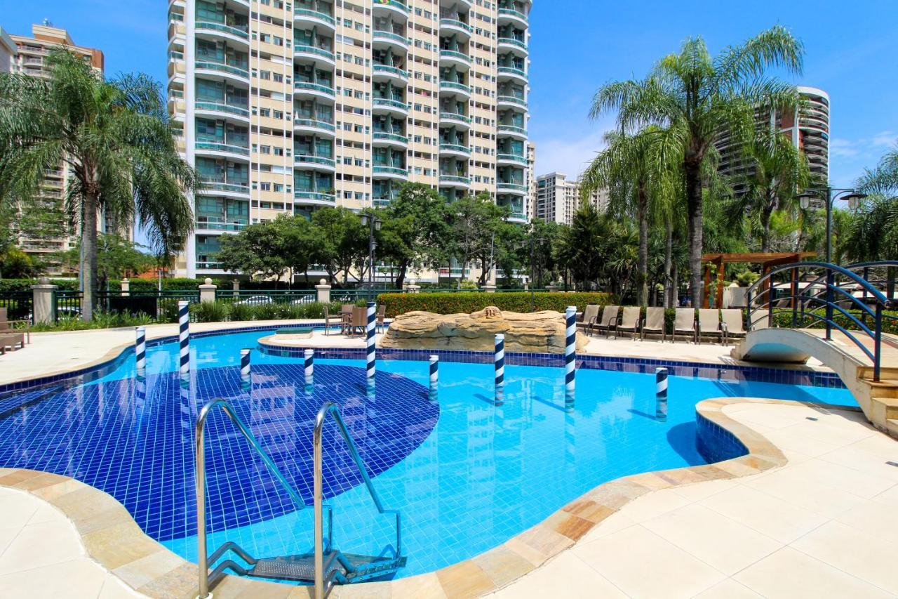 Barra Da Tijuca - 9 - Flat Premium Com Cozinha, Fogao Cooktop, Geladeira Grande, Smart Tv Grande, Lindo E Muitissimo Confortavel, Balsa Para A Praia Gratis E Estacionamento Gratuito Rio de Janeiro Luaran gambar