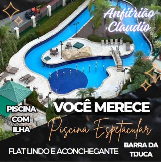 Barra Da Tijuca - 9 - Flat Premium Com Cozinha, Fogao Cooktop, Geladeira Grande, Smart Tv Grande, Lindo E Muitissimo Confortavel, Balsa Para A Praia Gratis E Estacionamento Gratuito Rio de Janeiro Luaran gambar
